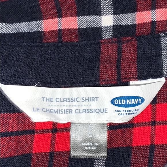 old navy the classic long sleeve shirt flannel - Picture 3 of 3